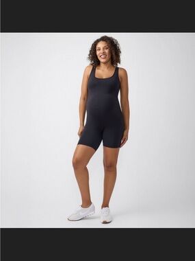 Isabel Maternity by Ingrid & Isabel Black Tank Romper Jumpsuit